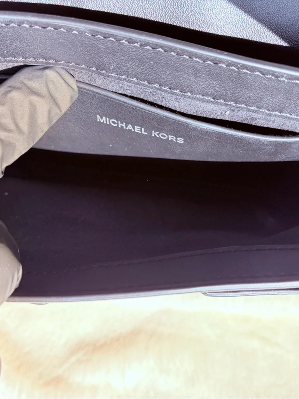 Michael Kors Zebra-Print Black‎ & White Calfskin Shoulder Bag